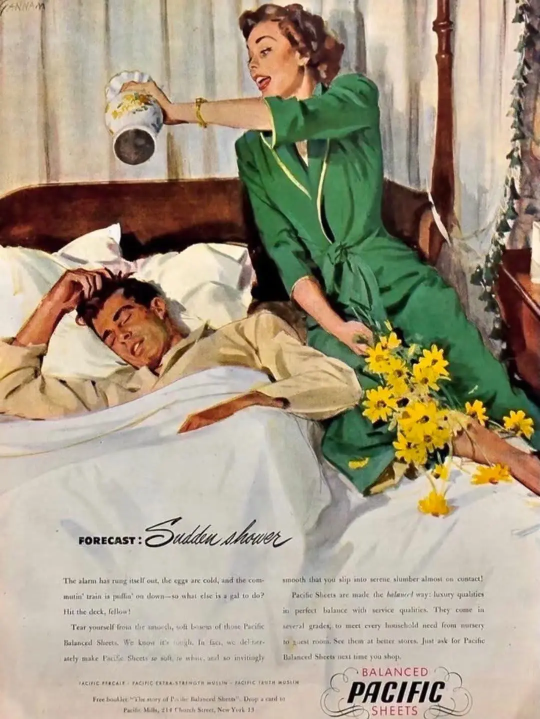 Pacific Sheets عام 1948… عندما أصبح الاستيقاظ من السرير هو المشكلة
