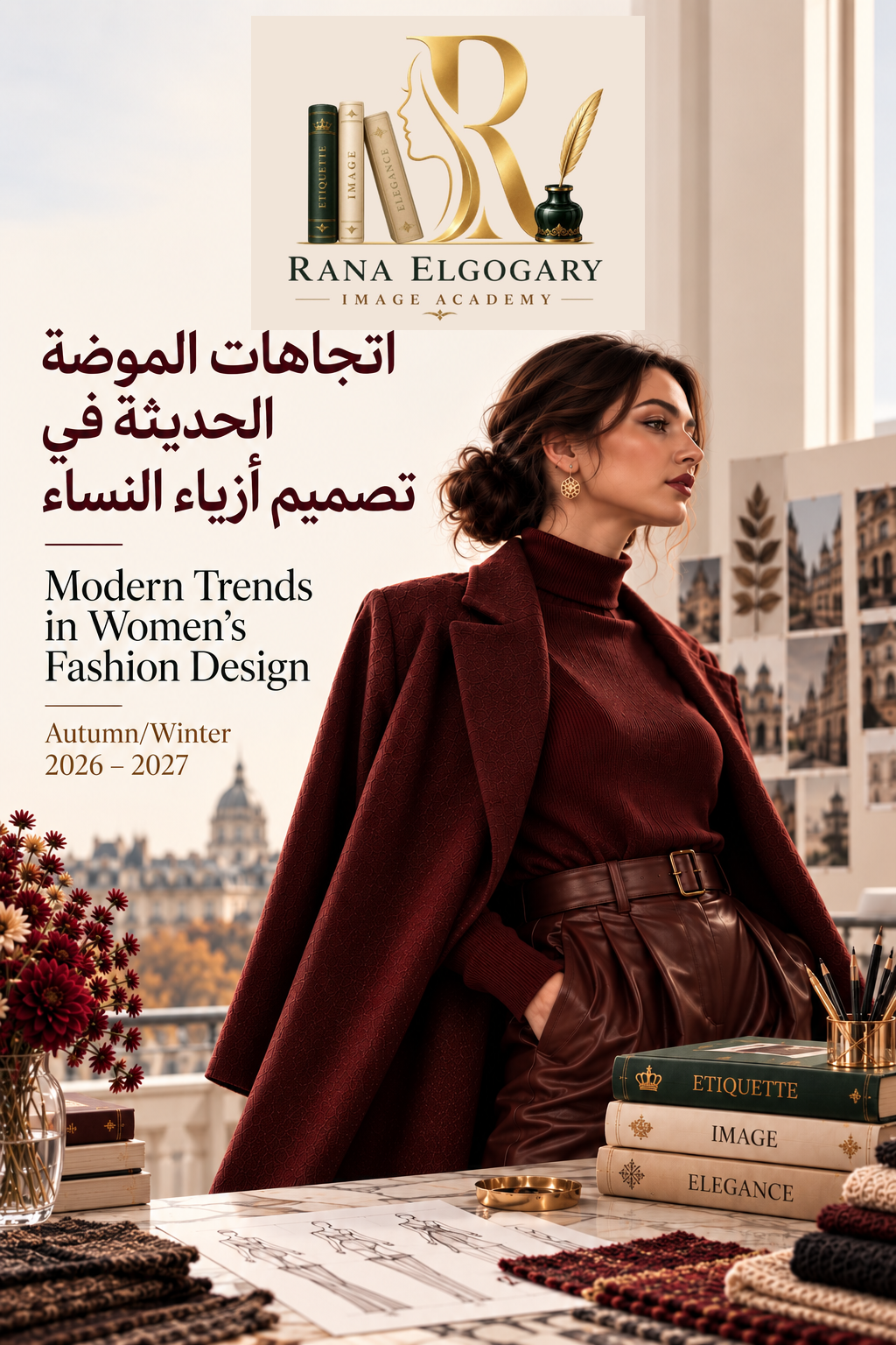 اتجاهات الموضة الحديثة في تصميم أزياء النساء خريف وشتاء 2026– 2027